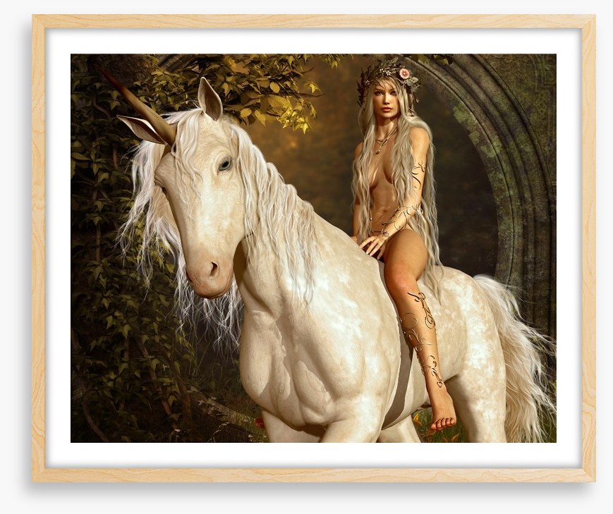 The maiden on the unicorn