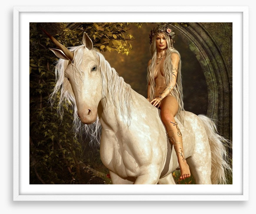 The maiden on the unicorn