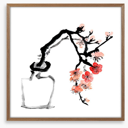 Plum blossoms in ink