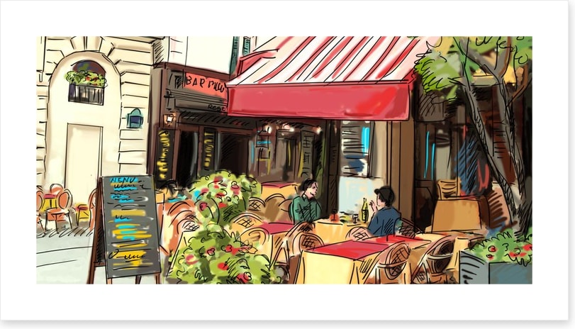 Lunch at the cafe