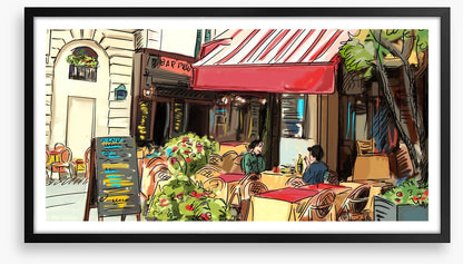 Lunch at the cafe