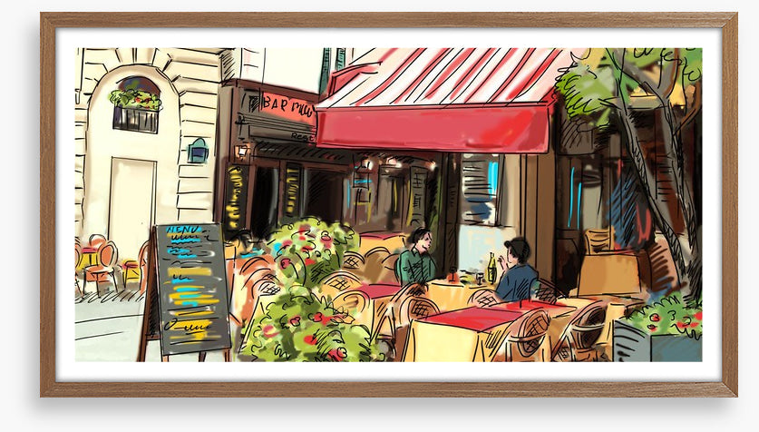 Lunch at the cafe
