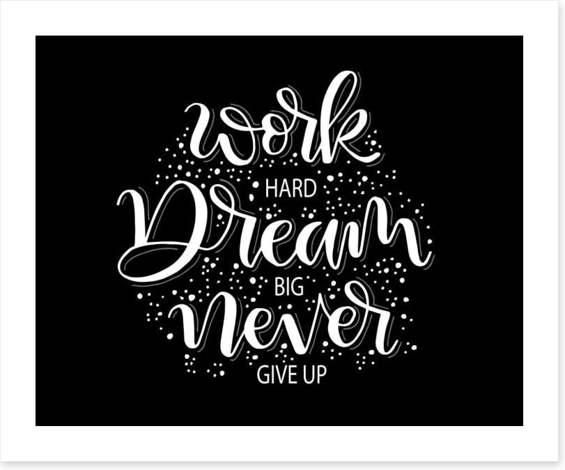 Never give up