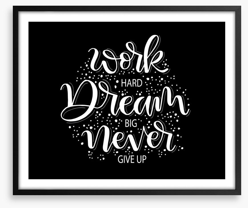 Never give up