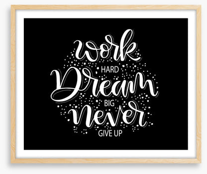 Never give up
