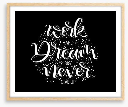 Never give up