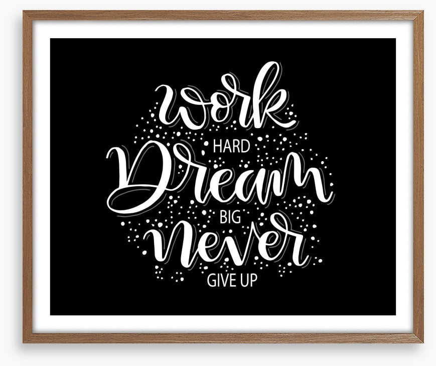 Never give up