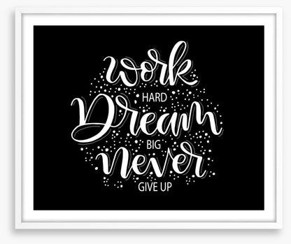 Never give up