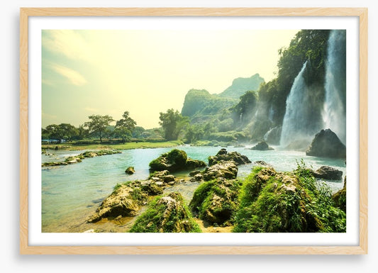 Cascade waterfalls in Vietnam