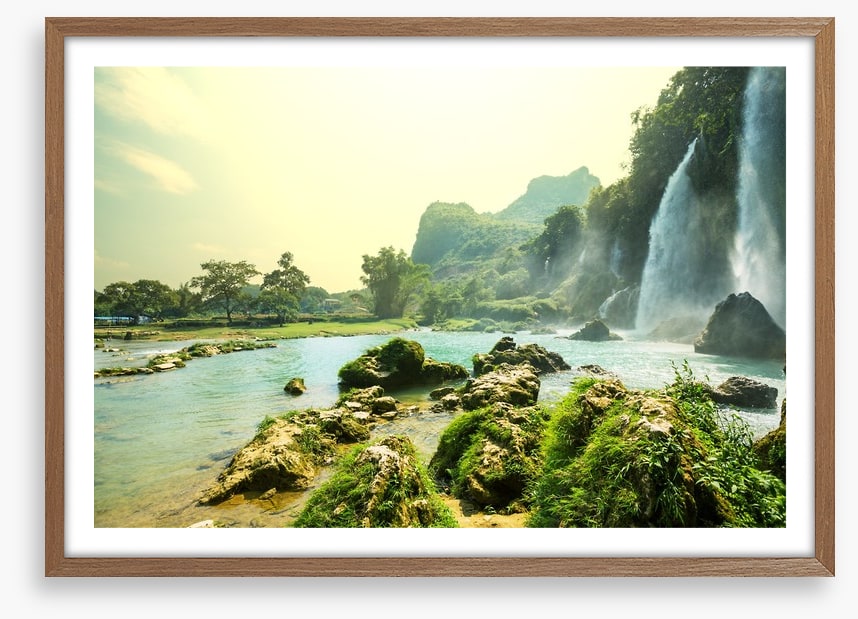 Cascade waterfalls in Vietnam