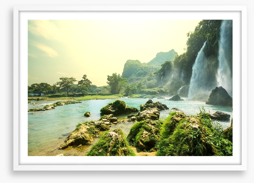 Cascade waterfalls in Vietnam