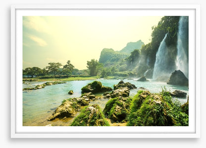 Cascade waterfalls in Vietnam