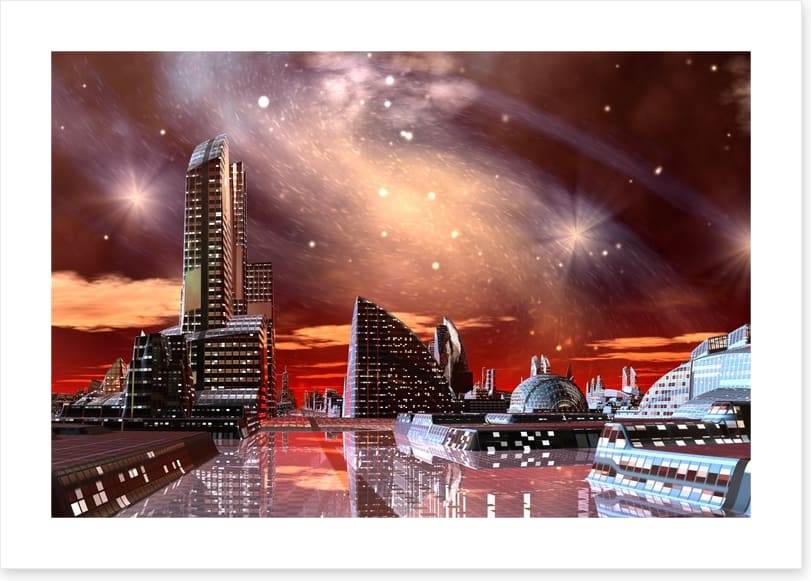 Starry sky plaza