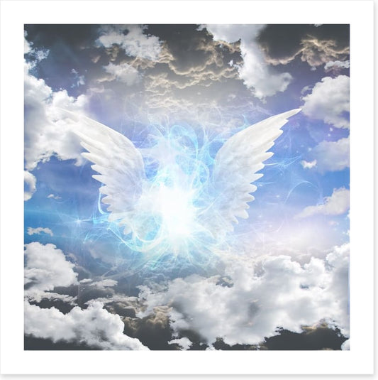Angel in the clouds