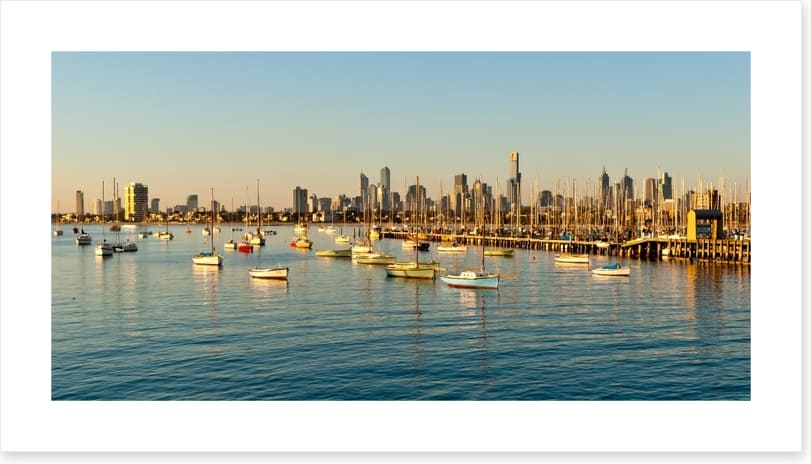 Melbourne skyline from St Kilda