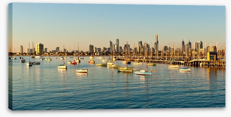 Melbourne skyline from St Kilda