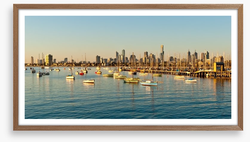 Melbourne skyline from St Kilda