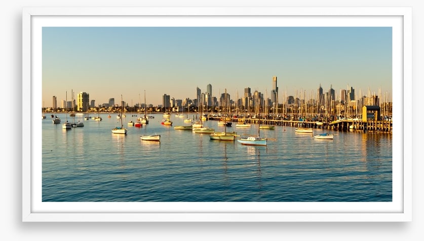 Melbourne skyline from St Kilda