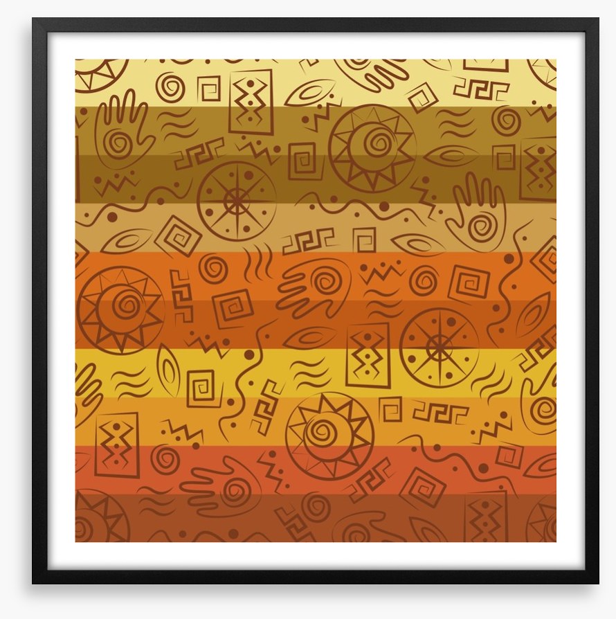 Symbols in the sand