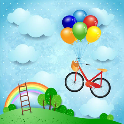 Bike and balloons