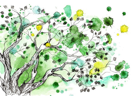 Spring splatter tree
