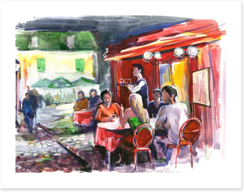 Cafe in the piazza