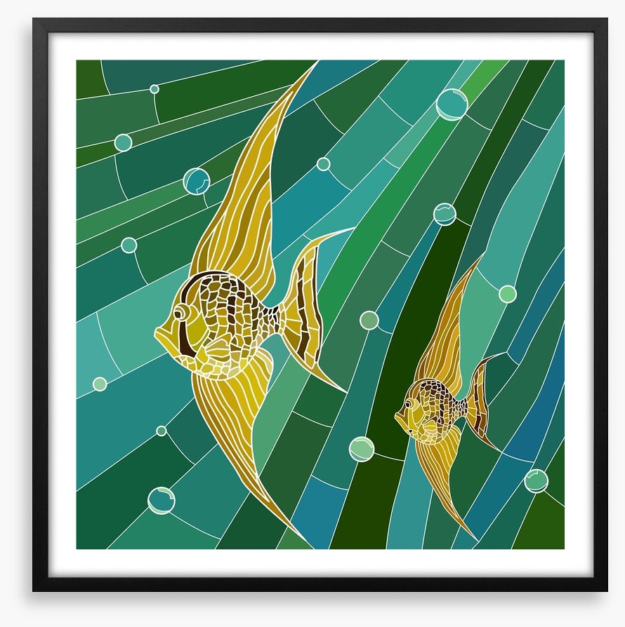Yellow fish mosaic