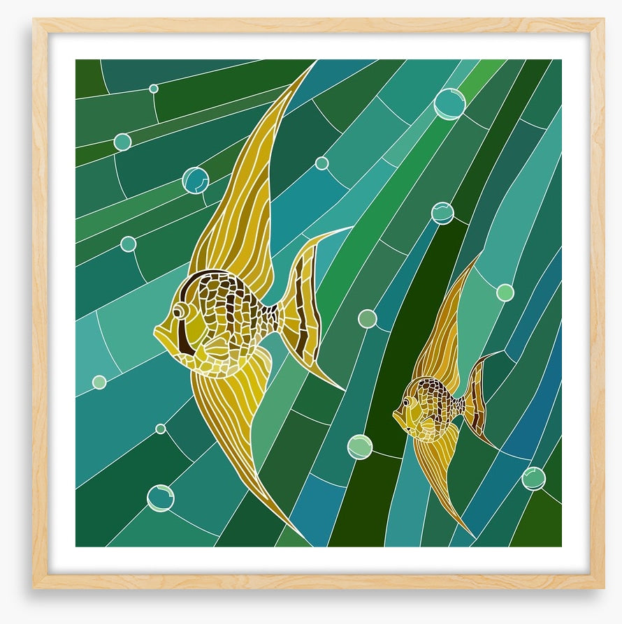 Yellow fish mosaic