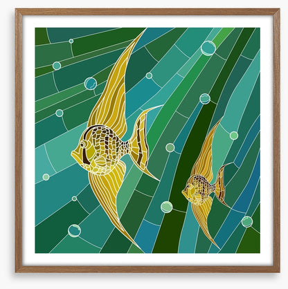 Yellow fish mosaic
