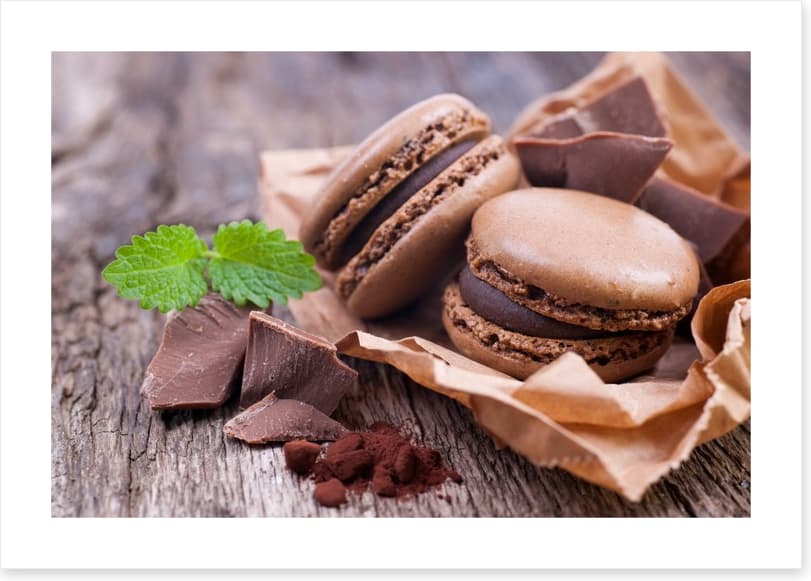 Mocha macarons