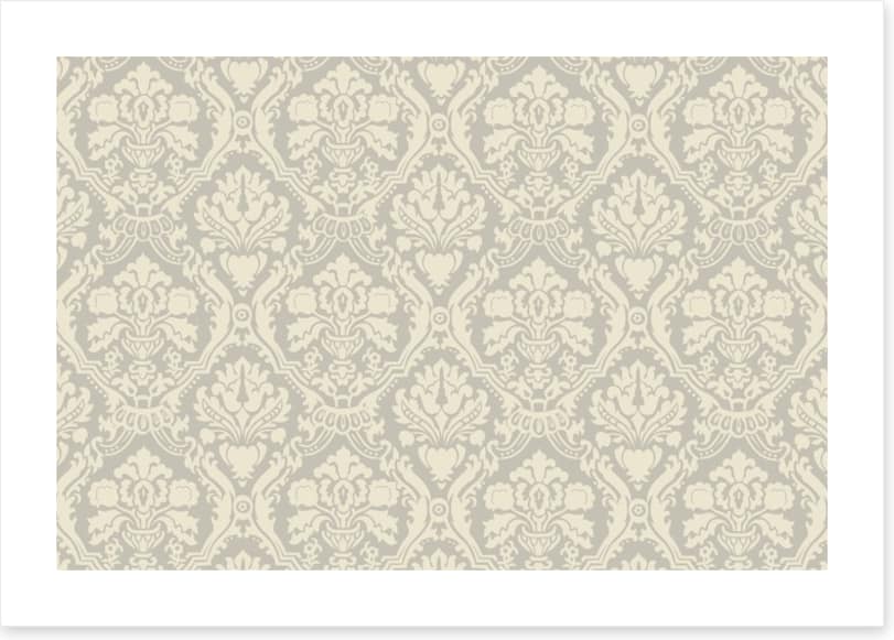 Creme floral muster