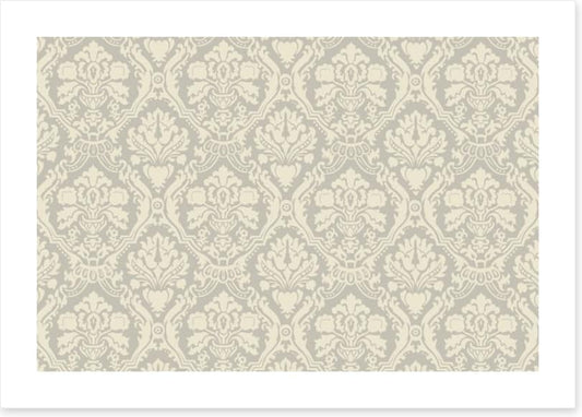 Creme floral muster