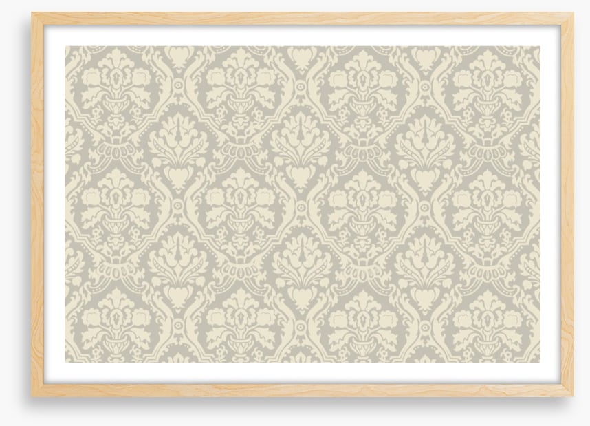 Creme floral muster
