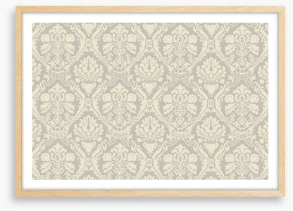 Creme floral muster