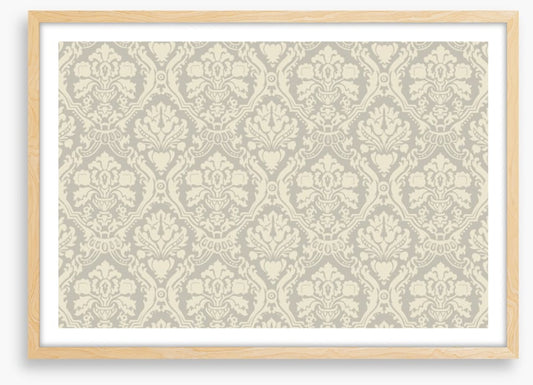 Creme floral muster