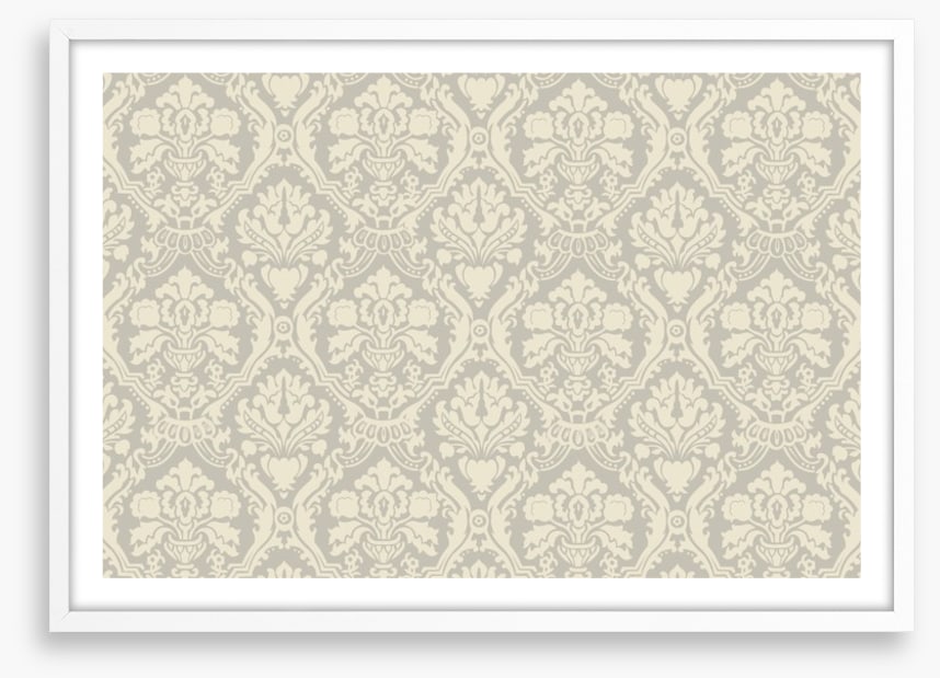 Creme floral muster