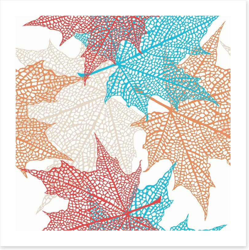 Maple leaf abstract