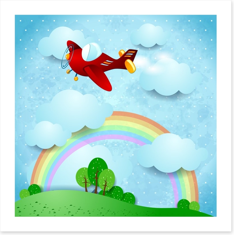 Red airplane