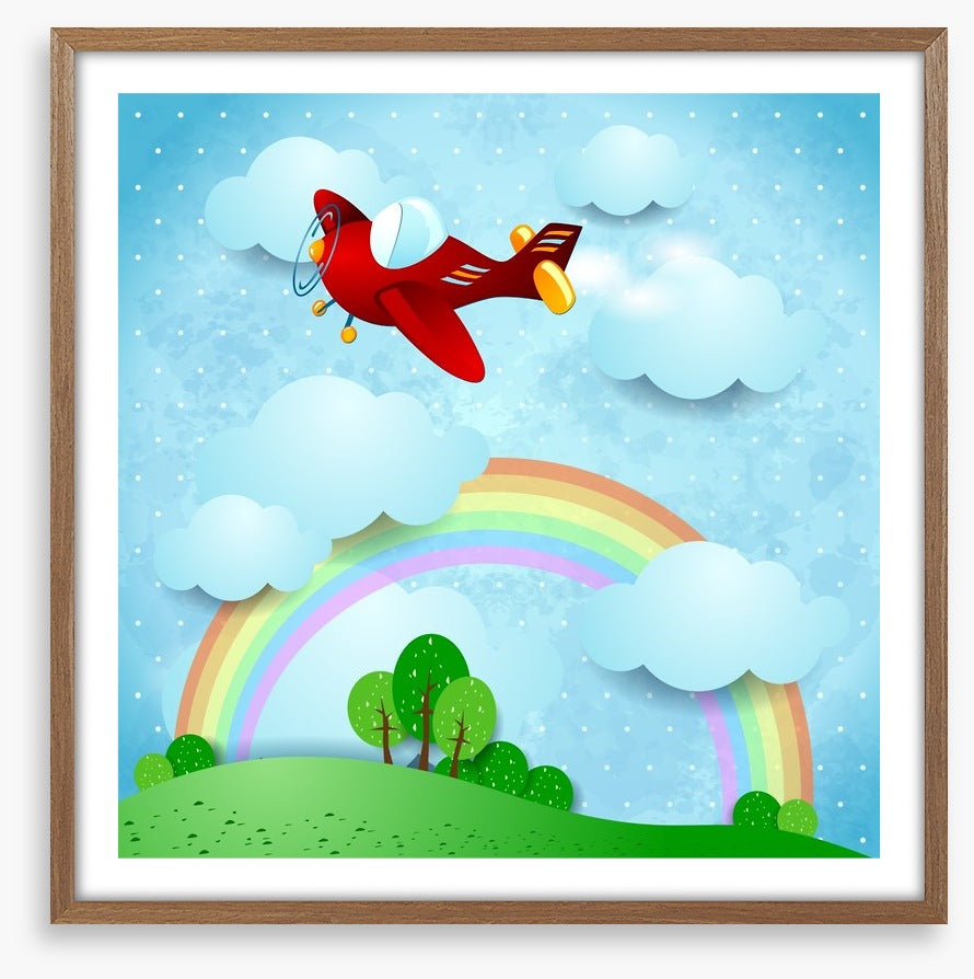 Red airplane