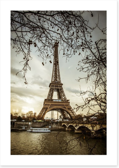 Eiffel tower from the Seine, France