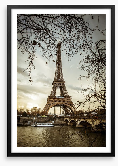 Eiffel tower from the Seine, France