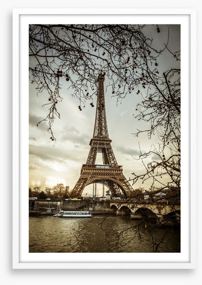 Eiffel tower from the Seine, France