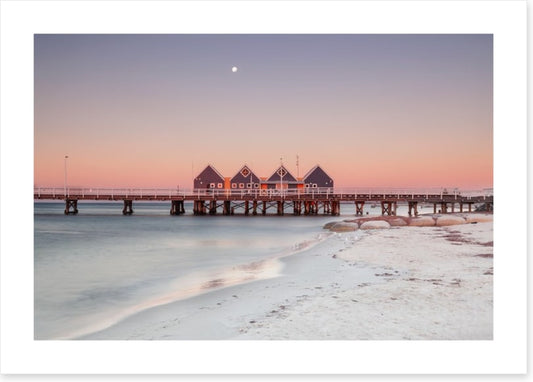 Busselton Jetty moonrise