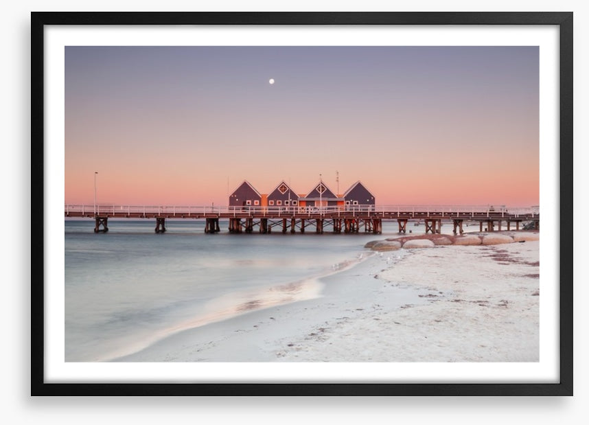 Busselton Jetty moonrise