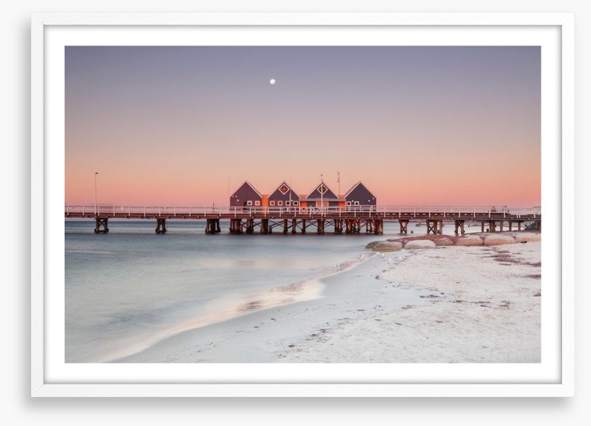 Busselton Jetty moonrise