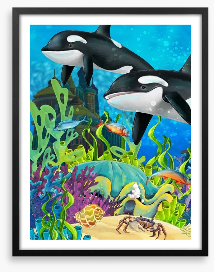 The underwater whales