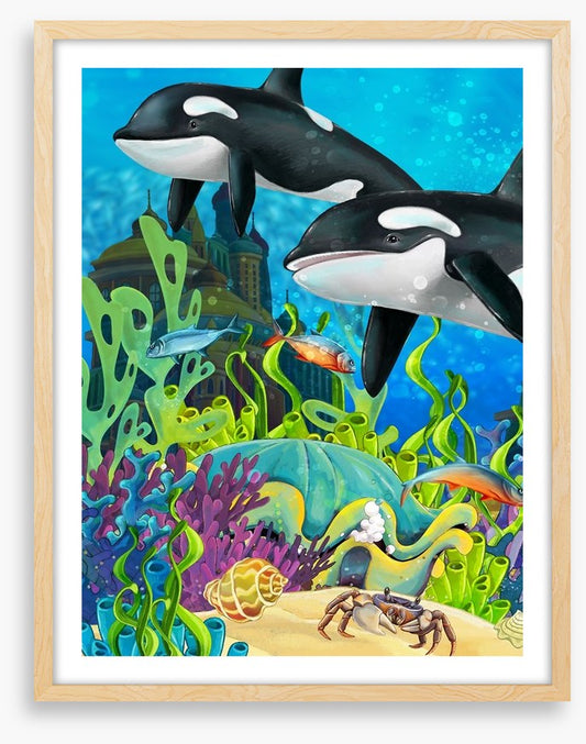 The underwater whales