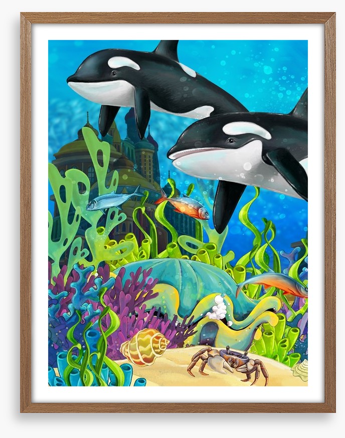 The underwater whales