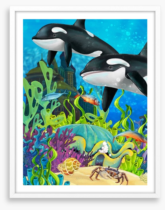 The underwater whales