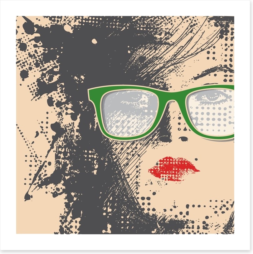 Green glasses